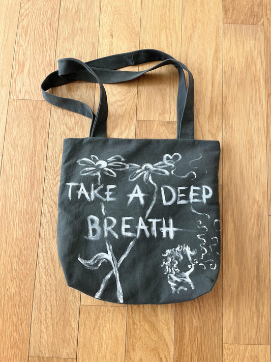 "Take A Deep Breath" Upcycled Bag
