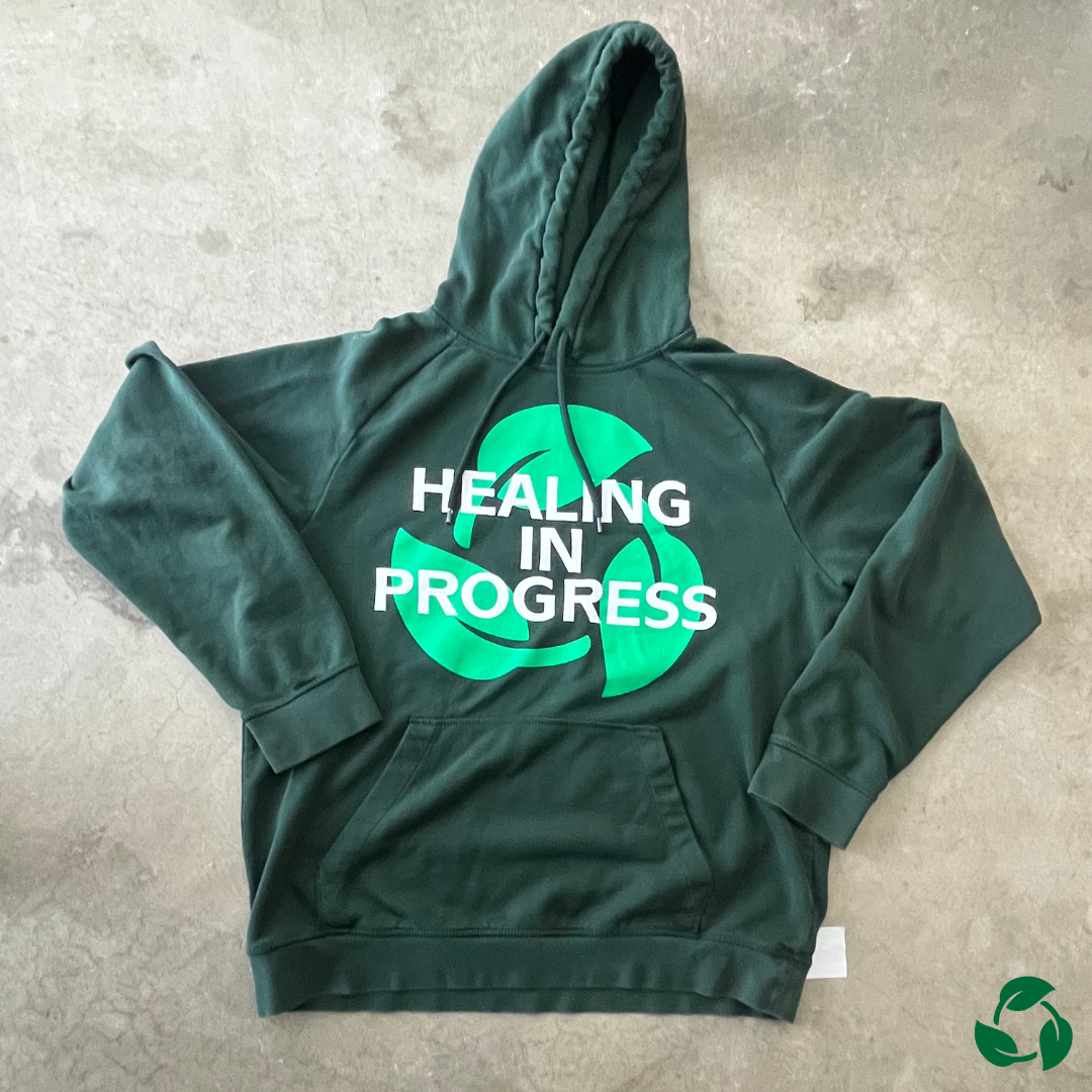 HEALING IN PROGRESS - Forest Green Hoodie