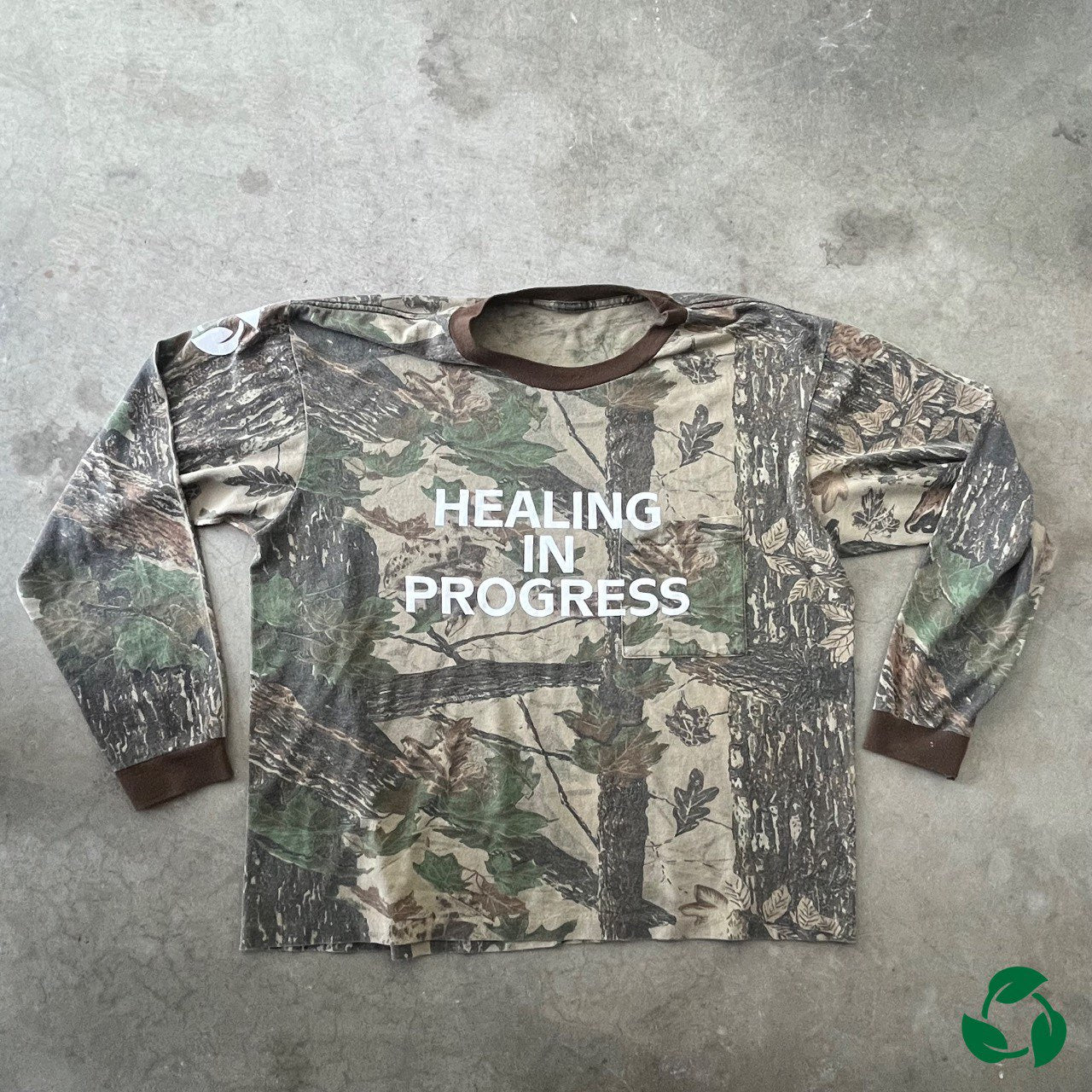 HEALING IN PROGRESS - Camo Long Sleeve Tee