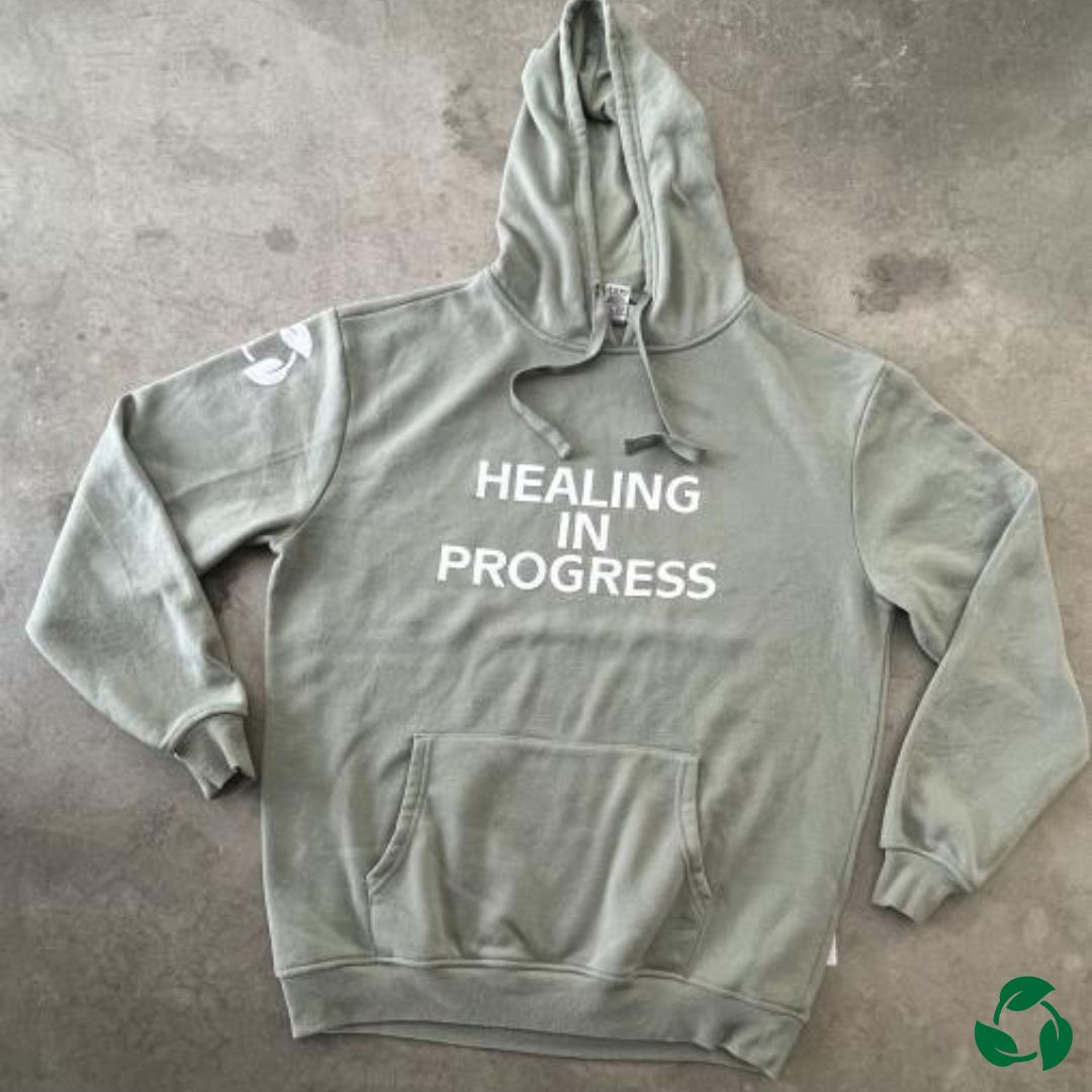 HEALING IN PROGRESS - Light Green Hoodie